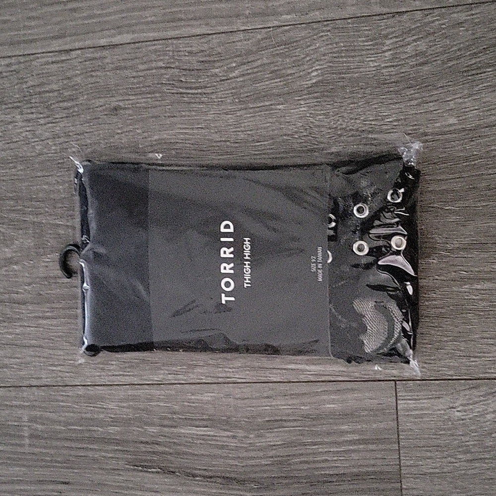 Torrid Black Thigh High
